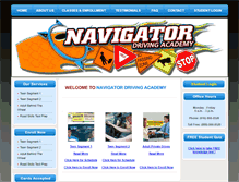 Tablet Screenshot of navigatordriving.com